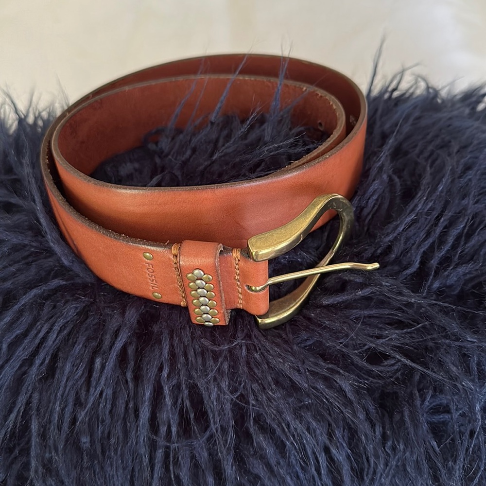 Fossil Leather Belt Size Medium